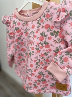 Conjunto Paris Estampado Friza Rosa - Modo Merlin