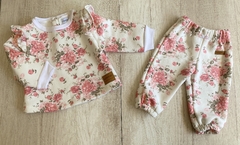 Conjunto Paris Estampado Friza Natural - tienda online