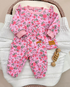 Conjunto Paris Estampado Friza Rosa