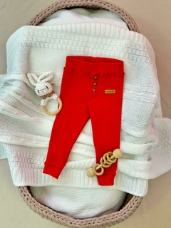 Pantalón Boston Rojo algodón Liso - comprar online