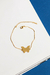 Pulseira Borboleta - Banhada a Ouro 18K