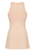 Vestido con cortes en encaje nude - comprar online