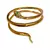 Anel Snake com Zircônias Ouro 18k