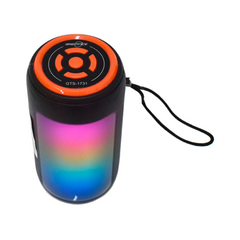 Bocina Bluetooth cilíndrica luz LED portátil 2"