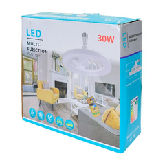 Lámpara Luz LED y Ventilador de Techo 30 W