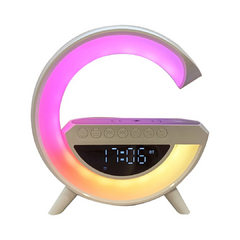 Bocina Bluetooth con Iluminación RGB y Reloj y Funciona para cargar el móvil - comprar en línea