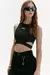 Falda Midi Rexha Black - tienda online