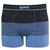 Cueca Boxer Sem Costura Lupo Listras Azul Ref.00733