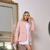 Blazer Alfaiataria Neoprene Alongado Rosa Danone Kessey (REF: 8686195) - Estilo e Modernidade para Seus Looks