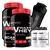 Kit 2x Waxy Whey Protein 900g + 2x Power Creatina 100g + BCAA 4,5 100g + Coquete