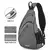 Imagem do Mixi-Mochila de Ombro para Homens e Mulheres, Bolsa Crossbody Sling USB, Meninos