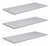 Kit 3 Prateleiras Flutuantes Mdf 15mm Branco 60 x 20cm Decor (KIT6020)