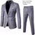 Colete Completo de Luxo e Calças Conjunto para Homens, Blazers Elegantes, Forma - Loja Virtual BH