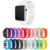 Pulseira Sport Silicone Lisa Para Smartwatch Colorida 38 a 44mm