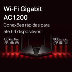 WIRELESS ROTEADOR AC1200 - GIGABIT - MERCUSYS MR30G 04 ANTENAS FIXAS - comprar online