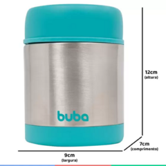 Pote Térmico Infantil Aço Inoxidável Para Refeição 350ml 6+ Meses Azul - Buba - Suporte Roque Tecnologia e Suprimentos