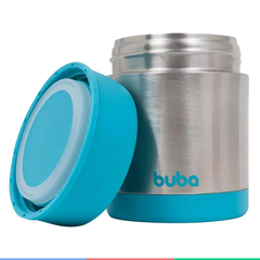 Pote Térmico Infantil Aço Inoxidável Para Refeição 350ml 6+ Meses Azul - Buba - loja online