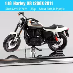 Maiisto Harley Road King Motocicleta, Road King, Dyna Street Bob CVO, Road Glide, VRSCR Rod, XR1200X, Brinquedos da bicicleta, 1:18, Modelo K, XR750, Breakout - GTM Custom