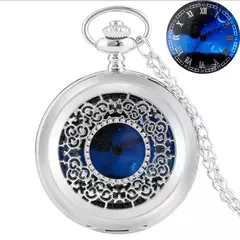 Imagen de Relógio de bolso quartz Azul