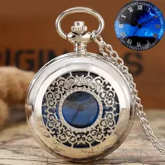 Relógio de bolso quartz Azul - GTM Custom