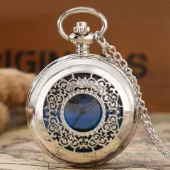 Imagen de Relógio de bolso quartz Azul