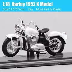 Imagen de Maiisto Harley Road King Motocicleta, Road King, Dyna Street Bob CVO, Road Glide, VRSCR Rod, XR1200X, Brinquedos da bicicleta, 1:18, Modelo K, XR750, Breakout