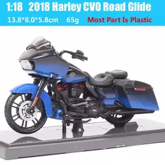 Maiisto Harley Road King Motocicleta, Road King, Dyna Street Bob CVO, Road Glide, VRSCR Rod, XR1200X, Brinquedos da bicicleta, 1:18, Modelo K, XR750, Breakout - GTM Custom