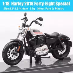 Maiisto Harley Road King Motocicleta, Road King, Dyna Street Bob CVO, Road Glide, VRSCR Rod, XR1200X, Brinquedos da bicicleta, 1:18, Modelo K, XR750, Breakout - comprar online