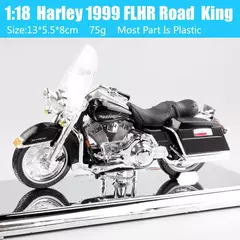 Maiisto Harley Road King Motocicleta, Road King, Dyna Street Bob CVO, Road Glide, VRSCR Rod, XR1200X, Brinquedos da bicicleta, 1:18, Modelo K, XR750, Breakout - online store