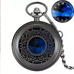 Relógio de bolso quartz Azul na internet