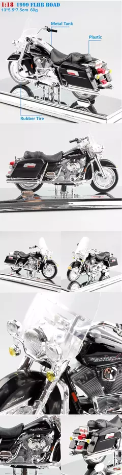 Maiisto Harley Road King Motocicleta, Road King, Dyna Street Bob CVO, Road Glide, VRSCR Rod, XR1200X, Brinquedos da bicicleta, 1:18, Modelo K, XR750, Breakout