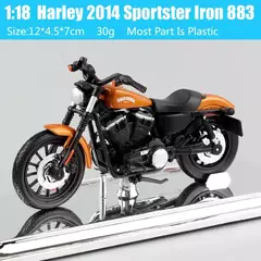 Maiisto Harley Road King Motocicleta, Road King, Dyna Street Bob CVO, Road Glide, VRSCR Rod, XR1200X, Brinquedos da bicicleta, 1:18, Modelo K, XR750, Breakout on internet