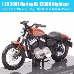 Maiisto Harley Road King Motocicleta, Road King, Dyna Street Bob CVO, Road Glide, VRSCR Rod, XR1200X, Brinquedos da bicicleta, 1:18, Modelo K, XR750, Breakout - online store