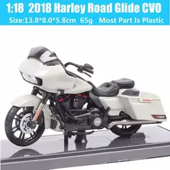 Maiisto Harley Road King Motocicleta, Road King, Dyna Street Bob CVO, Road Glide, VRSCR Rod, XR1200X, Brinquedos da bicicleta, 1:18, Modelo K, XR750, Breakout