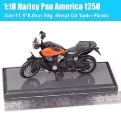 Maiisto Harley Road King Motocicleta, Road King, Dyna Street Bob CVO, Road Glide, VRSCR Rod, XR1200X, Brinquedos da bicicleta, 1:18, Modelo K, XR750, Breakout - GTM Custom