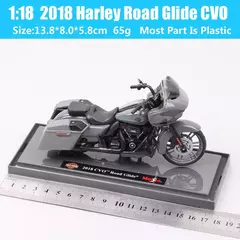 Maiisto Harley Road King Motocicleta, Road King, Dyna Street Bob CVO, Road Glide, VRSCR Rod, XR1200X, Brinquedos da bicicleta, 1:18, Modelo K, XR750, Breakout - comprar online