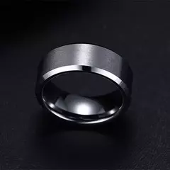 Aço inoxidável Matte Black Anéis para Homens e Mulheres, Moda Charme Jóias, - buy online