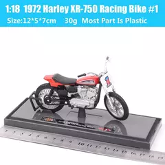 Maiisto Harley Road King Motocicleta, Road King, Dyna Street Bob CVO, Road Glide, VRSCR Rod, XR1200X, Brinquedos da bicicleta, 1:18, Modelo K, XR750, Breakout - buy online