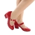 Boneca verniz vermelho salto 4cm