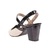 Sandália Mary Jane vz preto/ vz off White - salto 6 cm - Shasperine