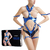 Bright Blue Vegan Leather Harness