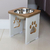 Comedouro Cachorro Grande Elevado Pet MDF 20 / 25 / 30 cm Tigela Inox - HapFunny - Loja Para Seu Pet