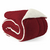 Coberdrom Cama Solteiro Maya Sherpa Lã Carneiro Manta Soft Vermelho Cor: Vermel - comprar online