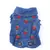 Pet Strawberry Blue Denim Coat, Jaqueta De Cachorro, Jeans, Vestido, Roupas de C