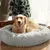 Round Soft Long Plush Pet Bed, Cesta do cão, Cat Mat, Sofá de dormir, Produtos - loja online