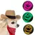 Chapéu de Cowboy brilhante com luz LED, Mini Animal Headwear, Traje de Cão e G - Planeta Pet Shop