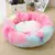 Round Soft Long Plush Pet Bed, Cesta do cão, Cat Mat, Sofá de dormir, Produtos - loja online