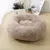 Round Soft Long Plush Pet Bed, Cesta do cão, Cat Mat, Sofá de dormir, Produtos - loja online