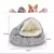 Soft Plush Pet Bed com tampa redonda Cat Bed Pet Colchão Quente Cat Dog 2 em 1 - Planeta Pet Shop