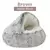 Soft Plush Pet Bed com tampa redonda Cat Bed Pet Colchão Quente Cat Dog 2 em 1